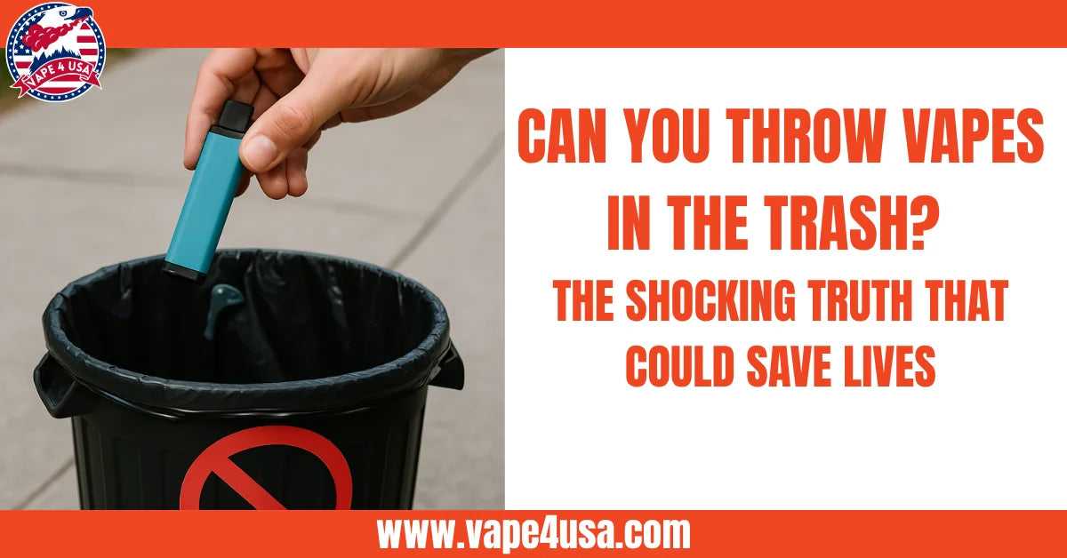 Can You Throw Vapes in the Trash