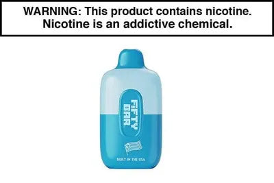  Blue Raz Ice FIFTY BAR DISPOSABLE - 6500 PUFFS