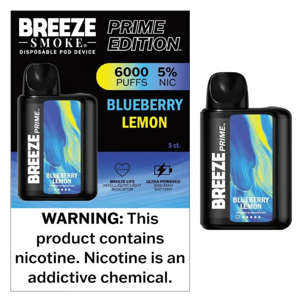 Breeze Prime 6000 Blueberry Lemon