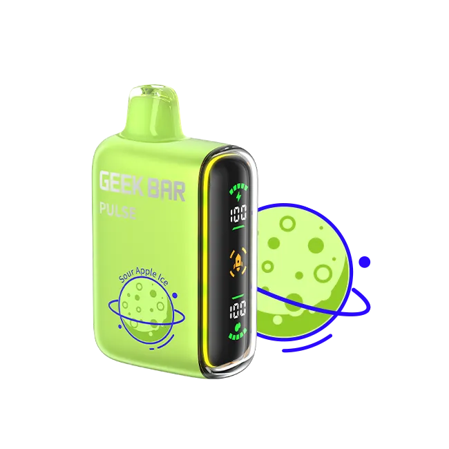 Geek Bar Pulse 15000 Puff Disposable Vape Sour Apple Ice
