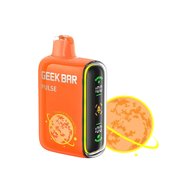 Geek Bar Pulse 15000 Puff Disposable Vape Tropical Rainbow Blast