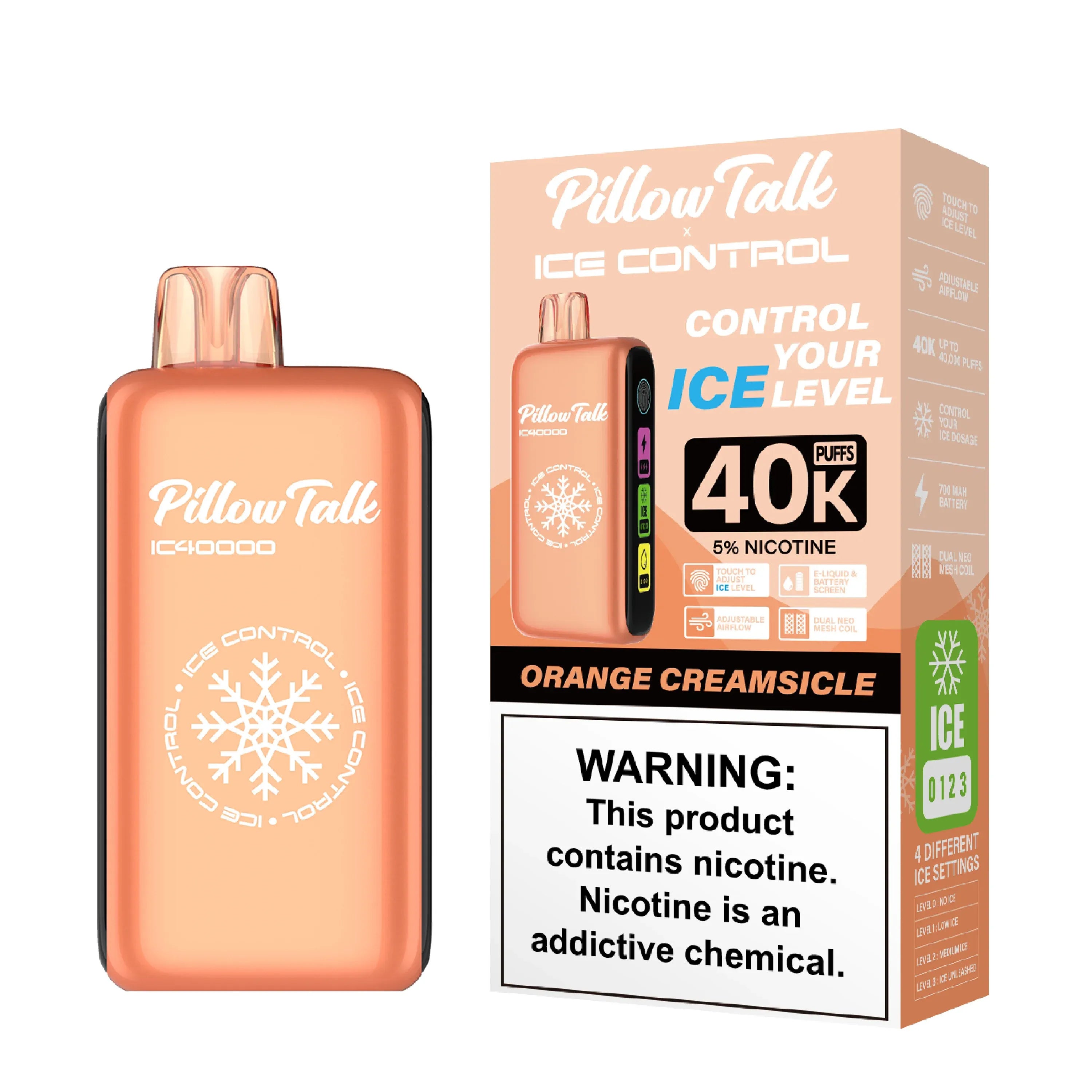 Pillow Talk Ice Control IC40000 Disposable Vape Orange Creamsicle