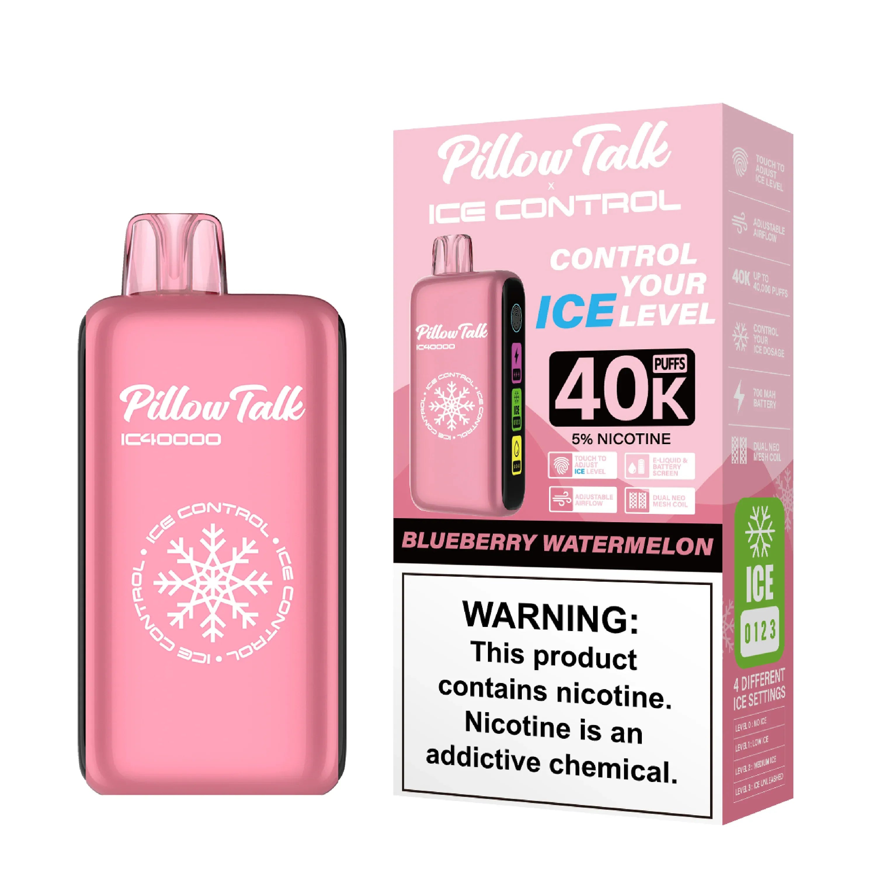 Pillow Talk Ice Control IC40000 Disposable Vape Blueberry Watermelon