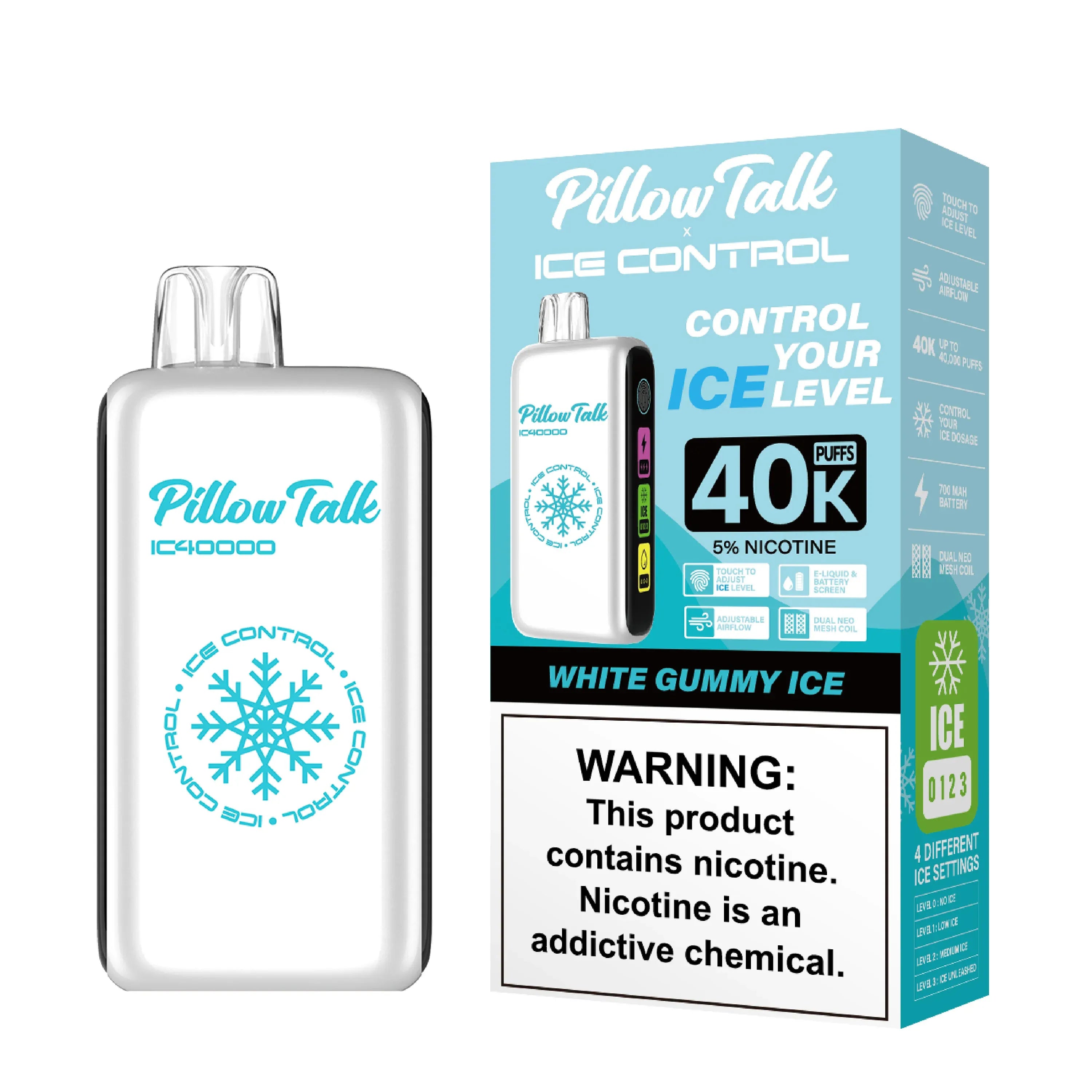 Pillow Talk Ice Control IC40000 Disposable Vape White Gummy Ice
