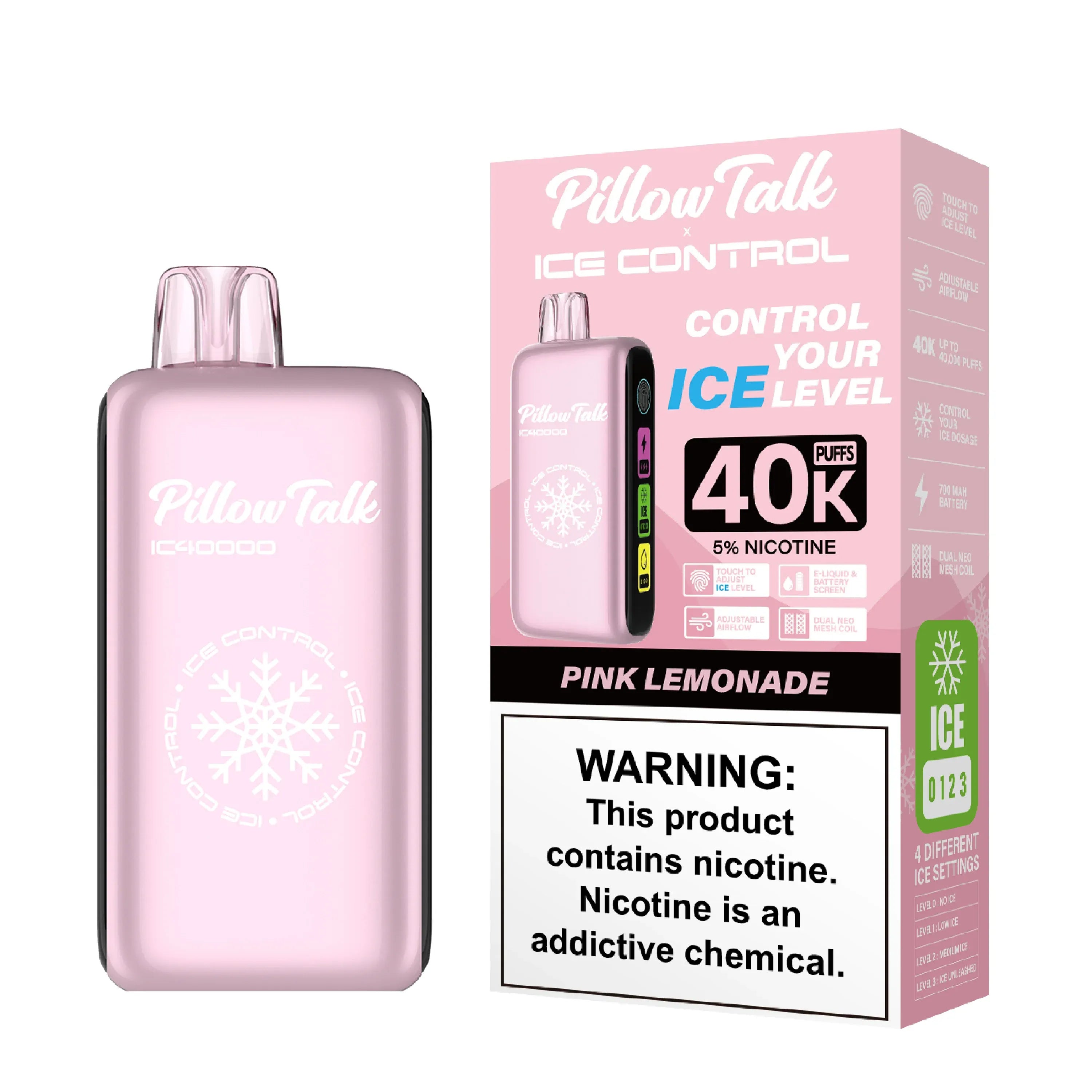 Pillow Talk Ice Control IC40000 Disposable Vape Pink Lemonade